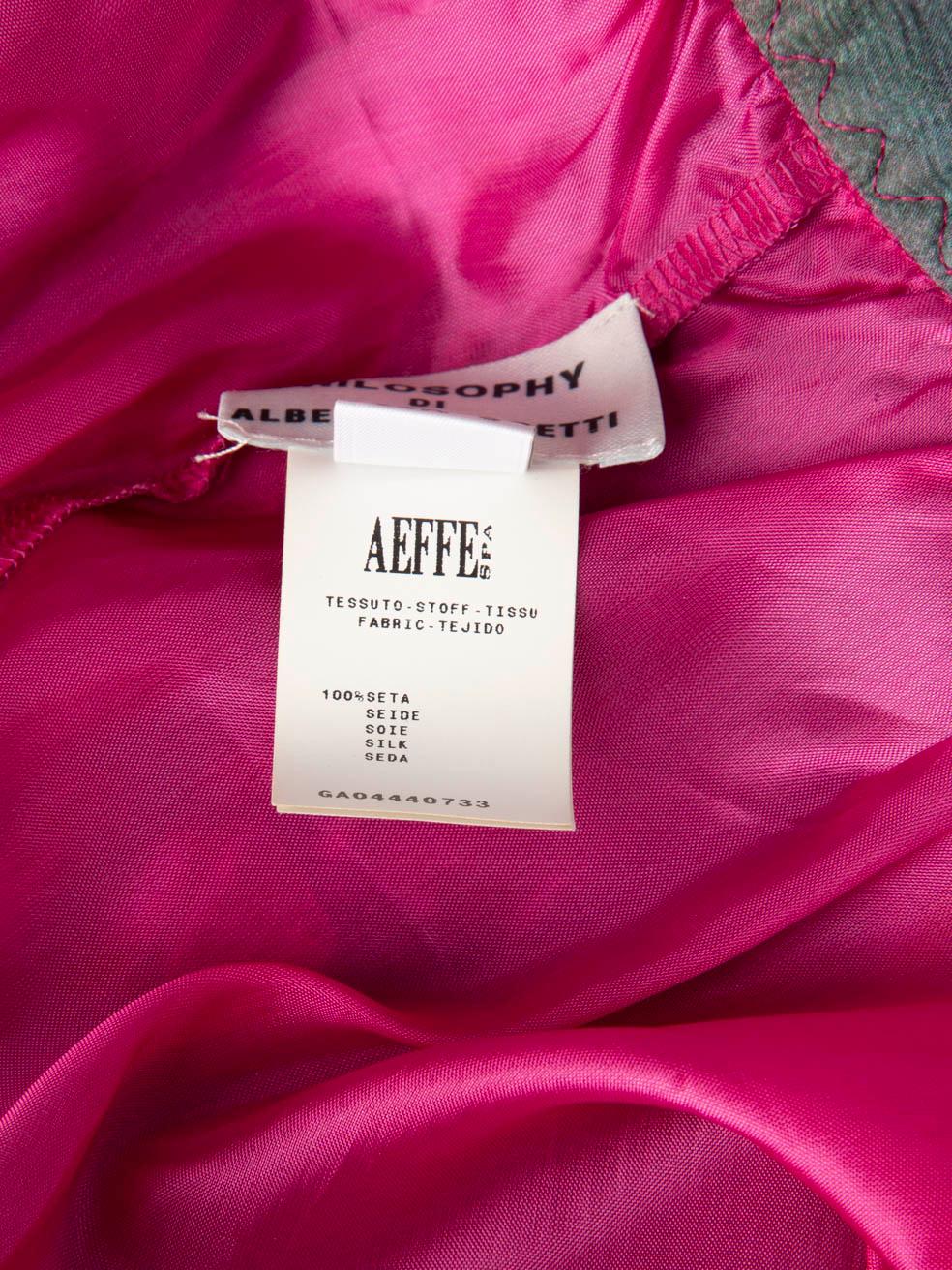 De las mujeres Vestido camisola de encaje con estampado floral Alberta Ferretti Talla M