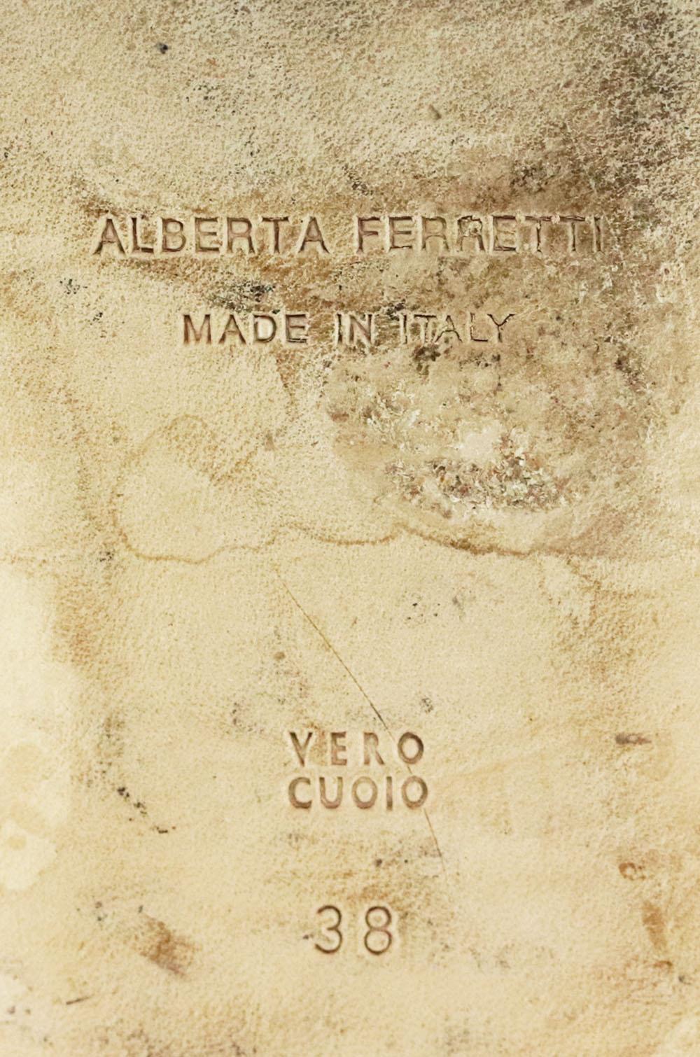Sandalias de ante con flecos Alberta Ferretti 1