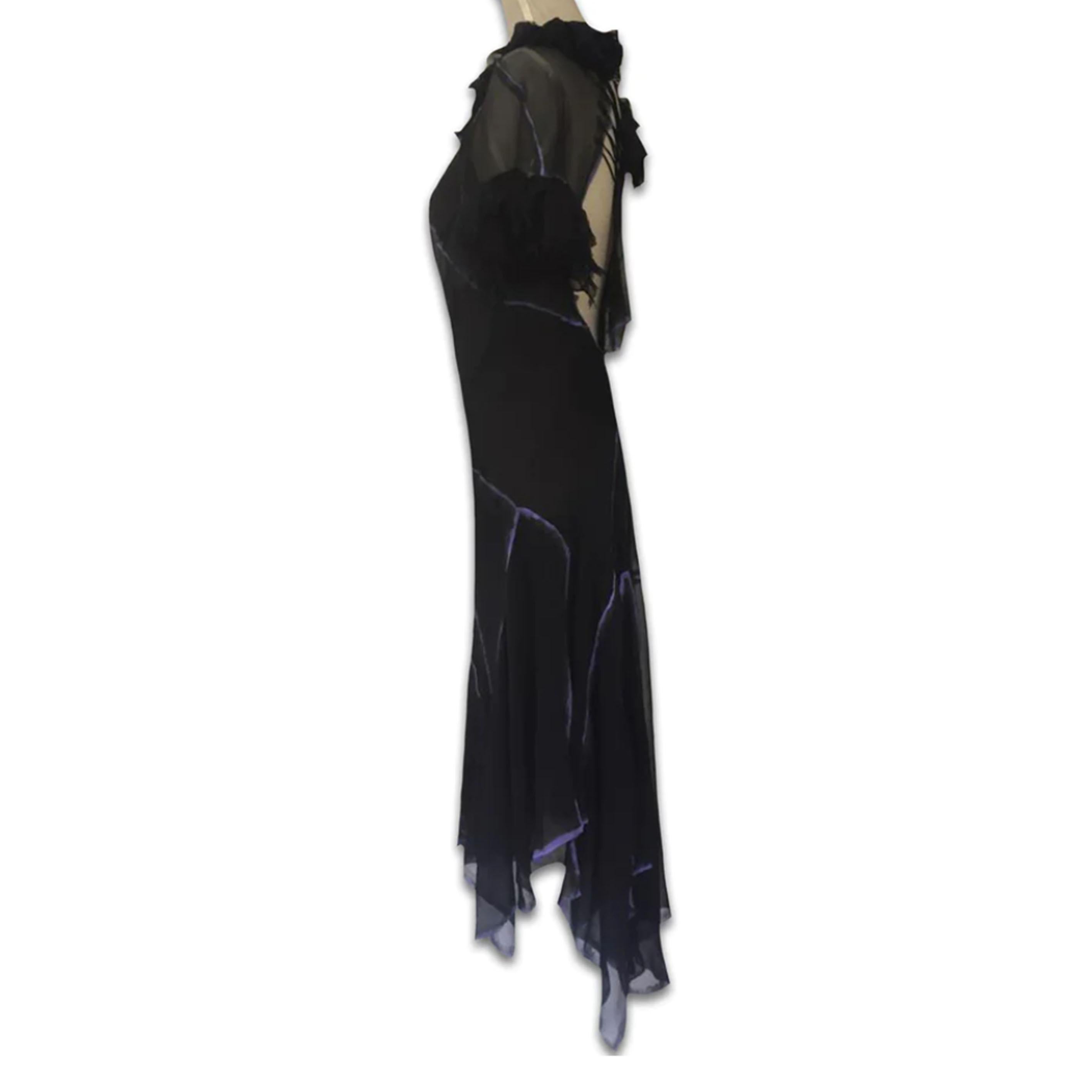 ALBERTA FERRETTI FW2002 Silk dress For Sale 1
