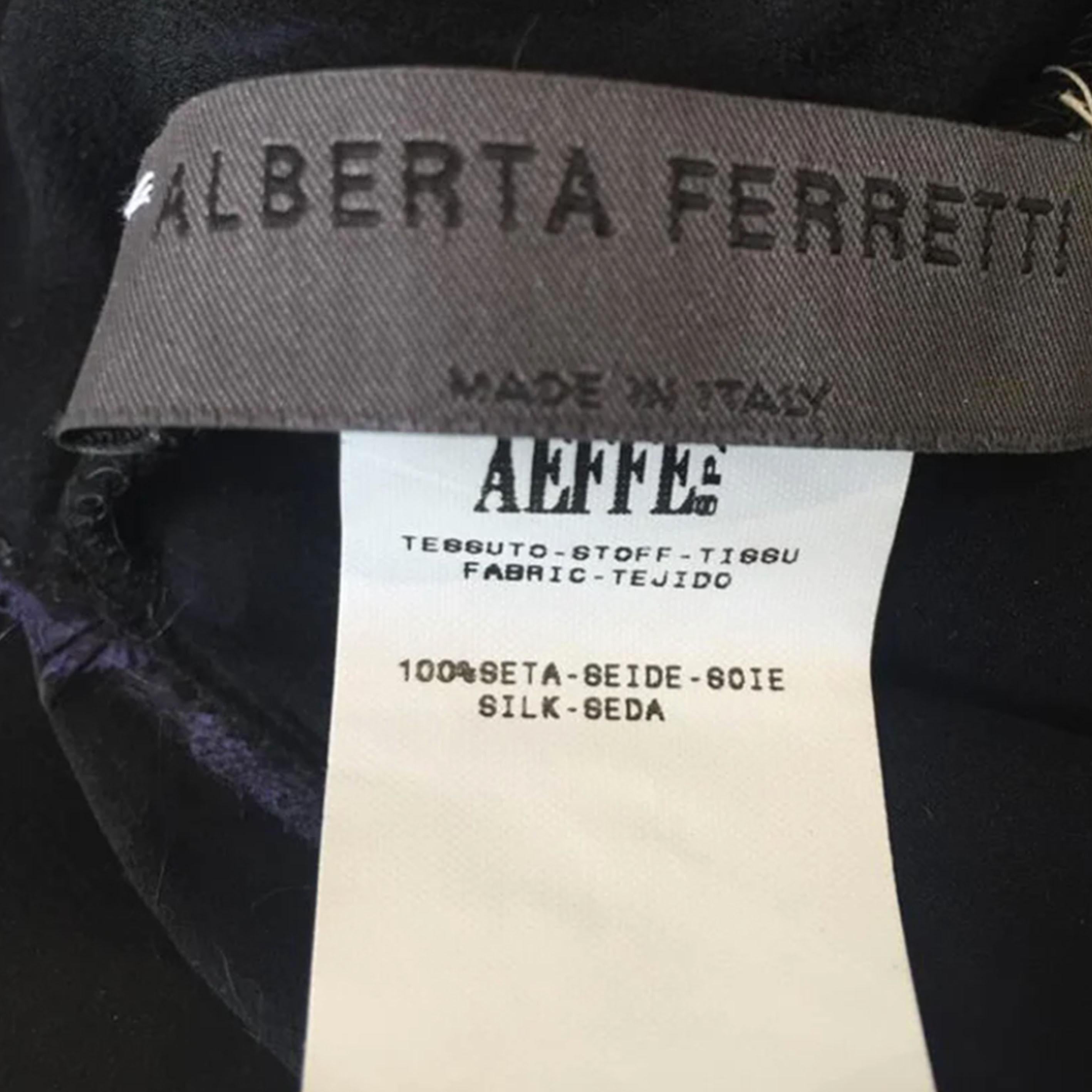 ALBERTA FERRETTI FW2002 Silk dress For Sale 3