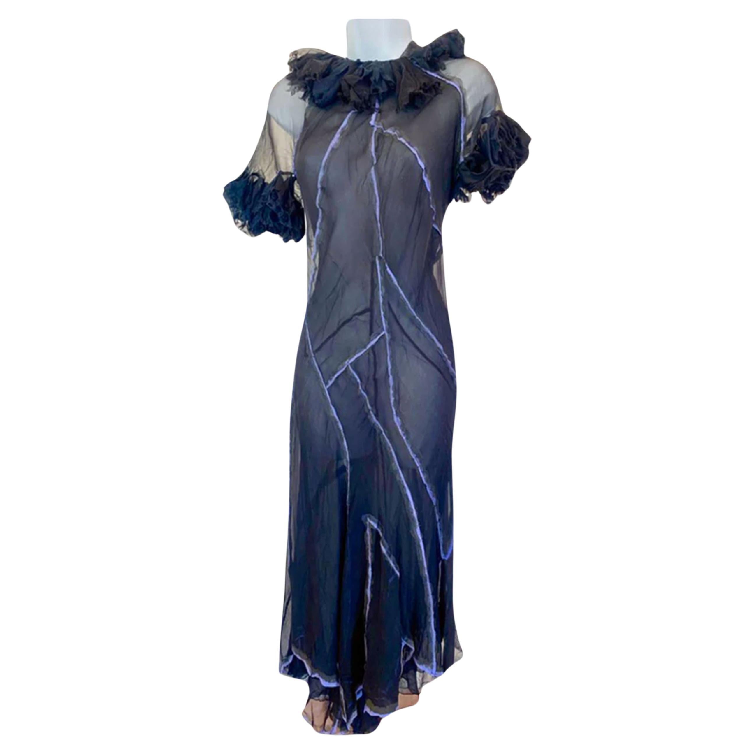 ALBERTA FERRETTI FW2002 Silk dress For Sale