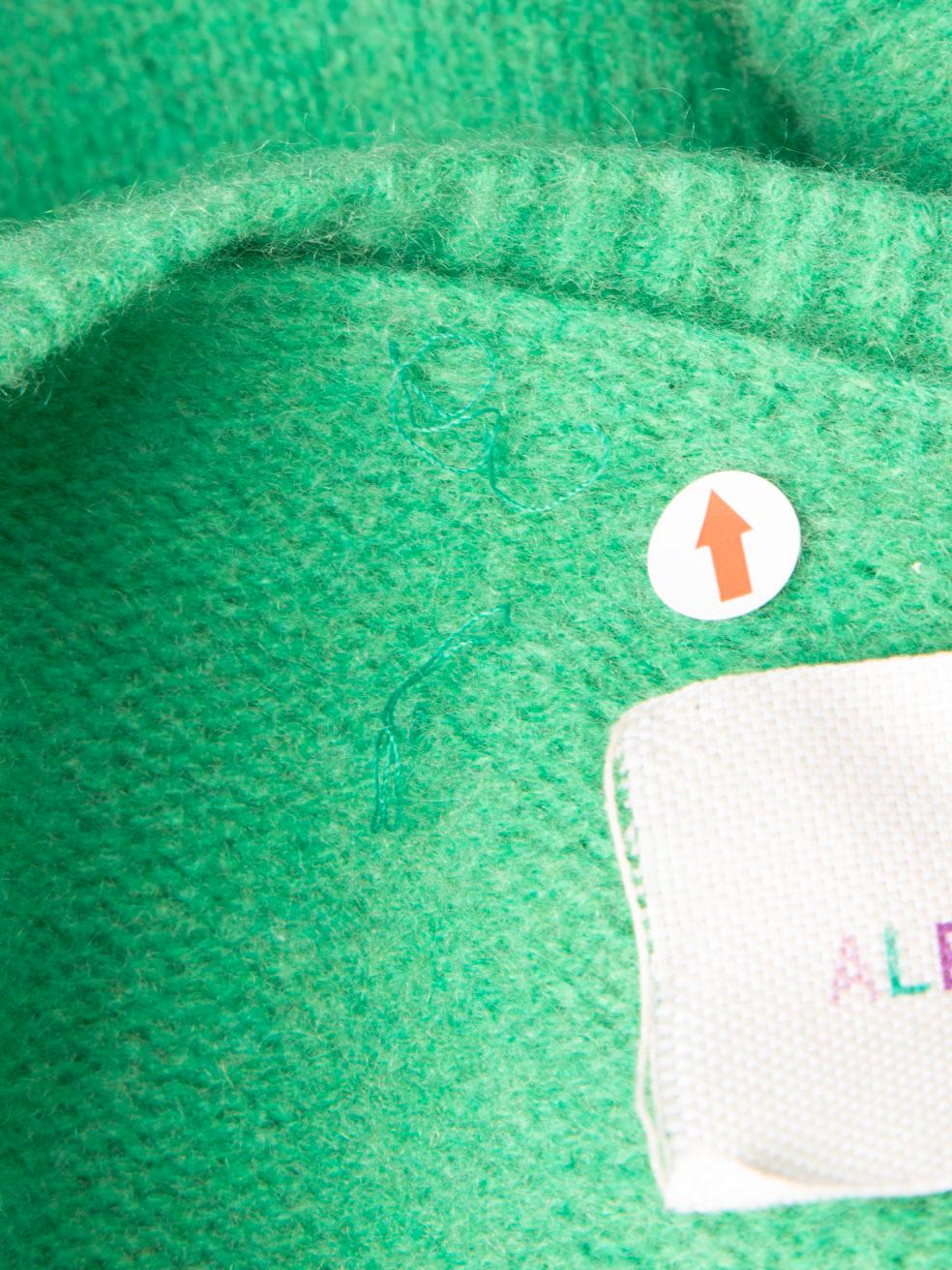 Alberta Ferretti Green Wool 