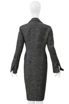 Alberta Ferretti Grey Melange Coat