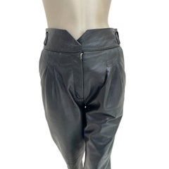 Alberta Ferretti Lederhosen - Größe 40