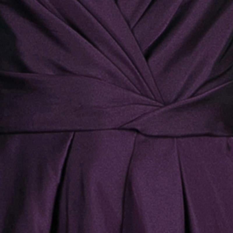Alberta Ferretti Limited Edition Purple Silk Gown S 1