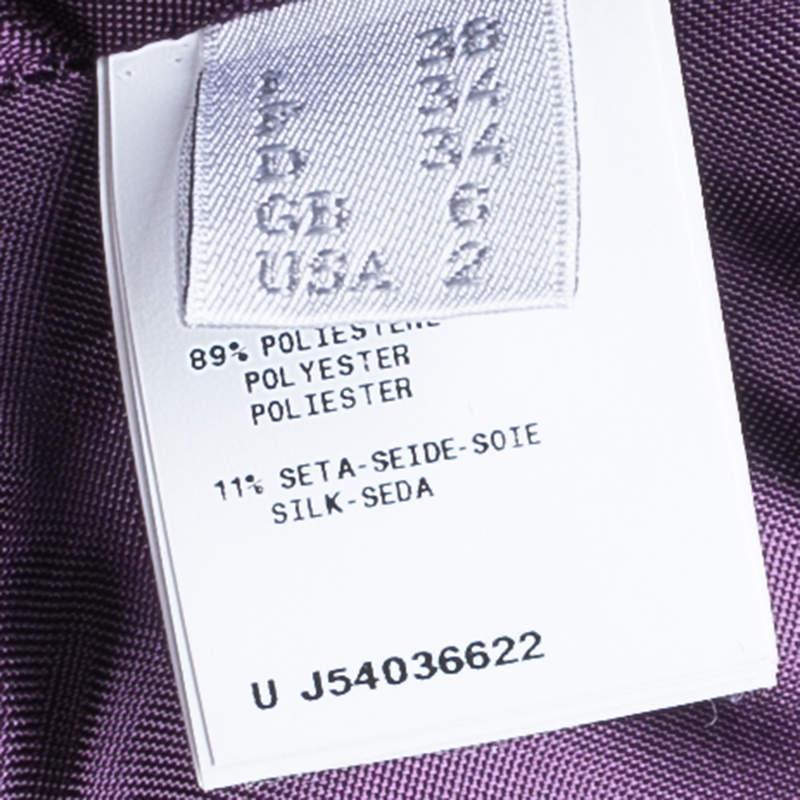 Alberta Ferretti Limited Edition Purple Silk Gown S 4