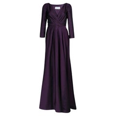 Alberta Ferretti Limited Edition Purple Silk Gown S