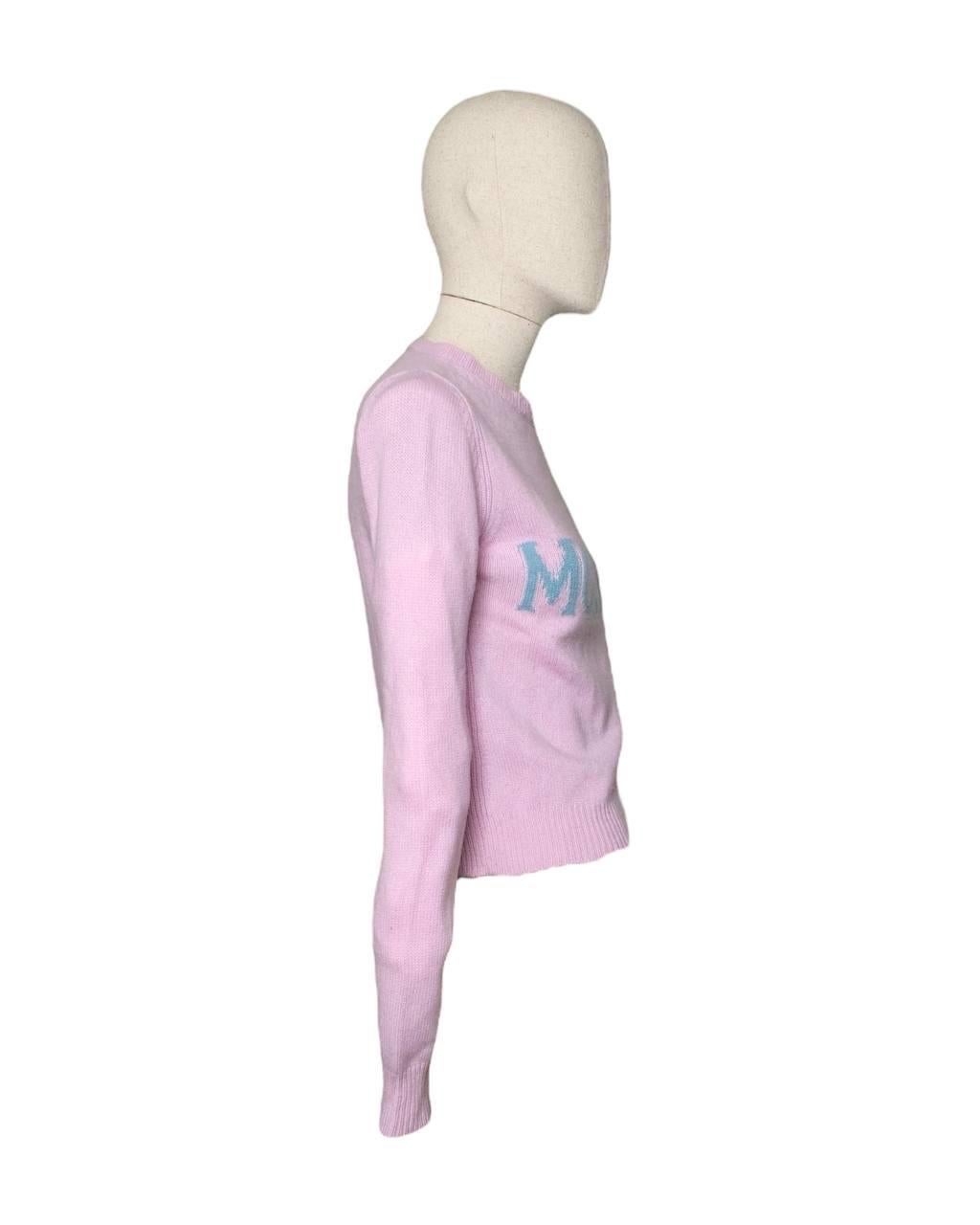 Violet Alberta Ferretti Maglione Monday Lilla en vente