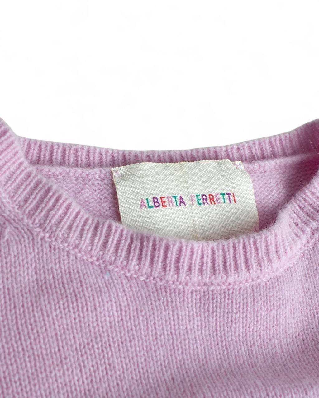 Alberta Ferretti Maglione Monday Lilla Pour femmes en vente