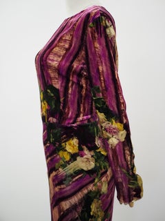 Alberta Ferretti multicoloured viscose long dress NWOT