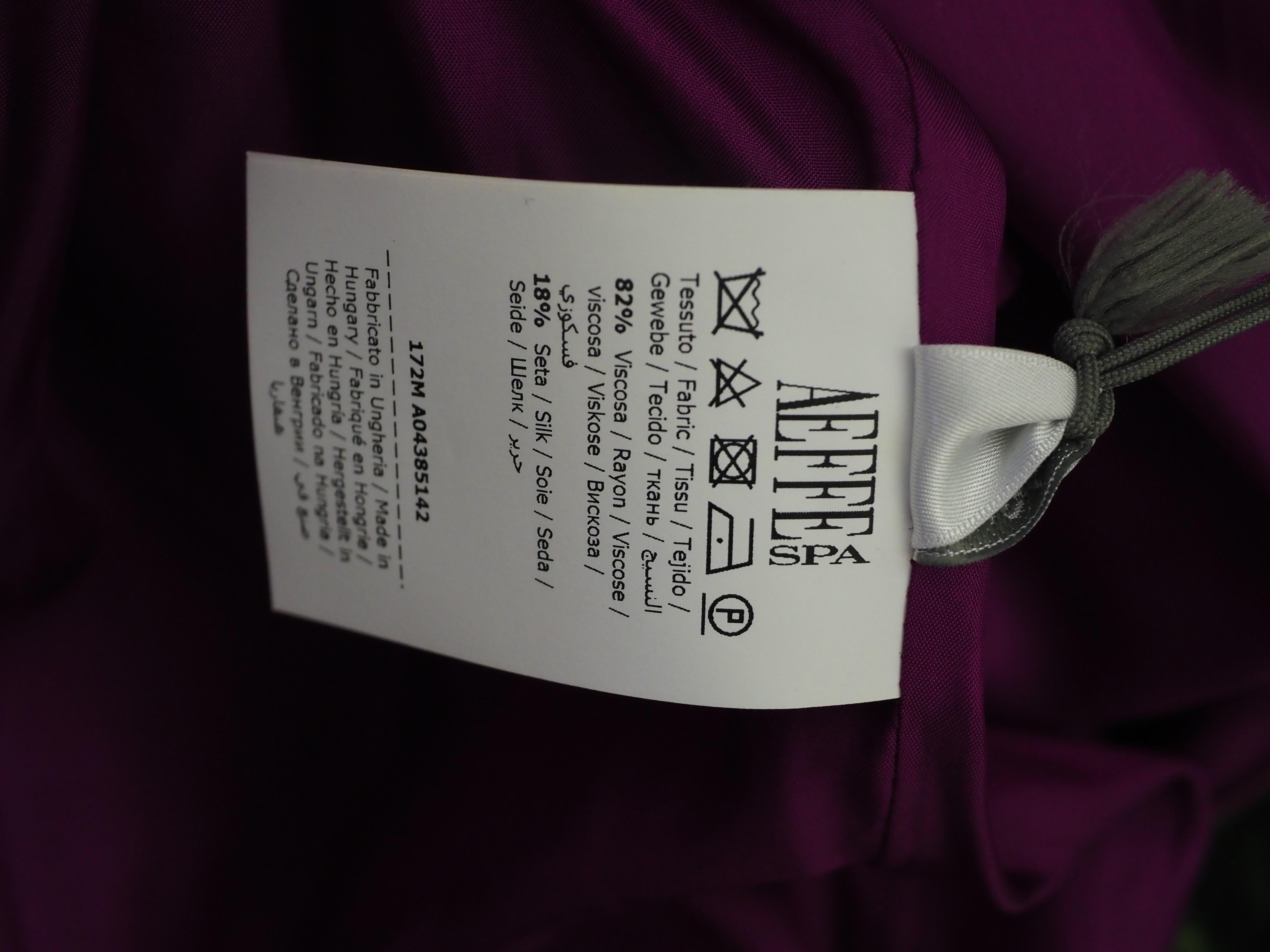 Robe longue Alberta Ferretti en viscose multicolore, neuve avec étiquette en vente 4