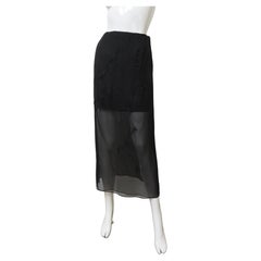 Alberta Ferretti mini-jupe midi brodée en soie neuve