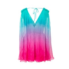 Alberta Ferretti Ombré Mini Dress - '10s