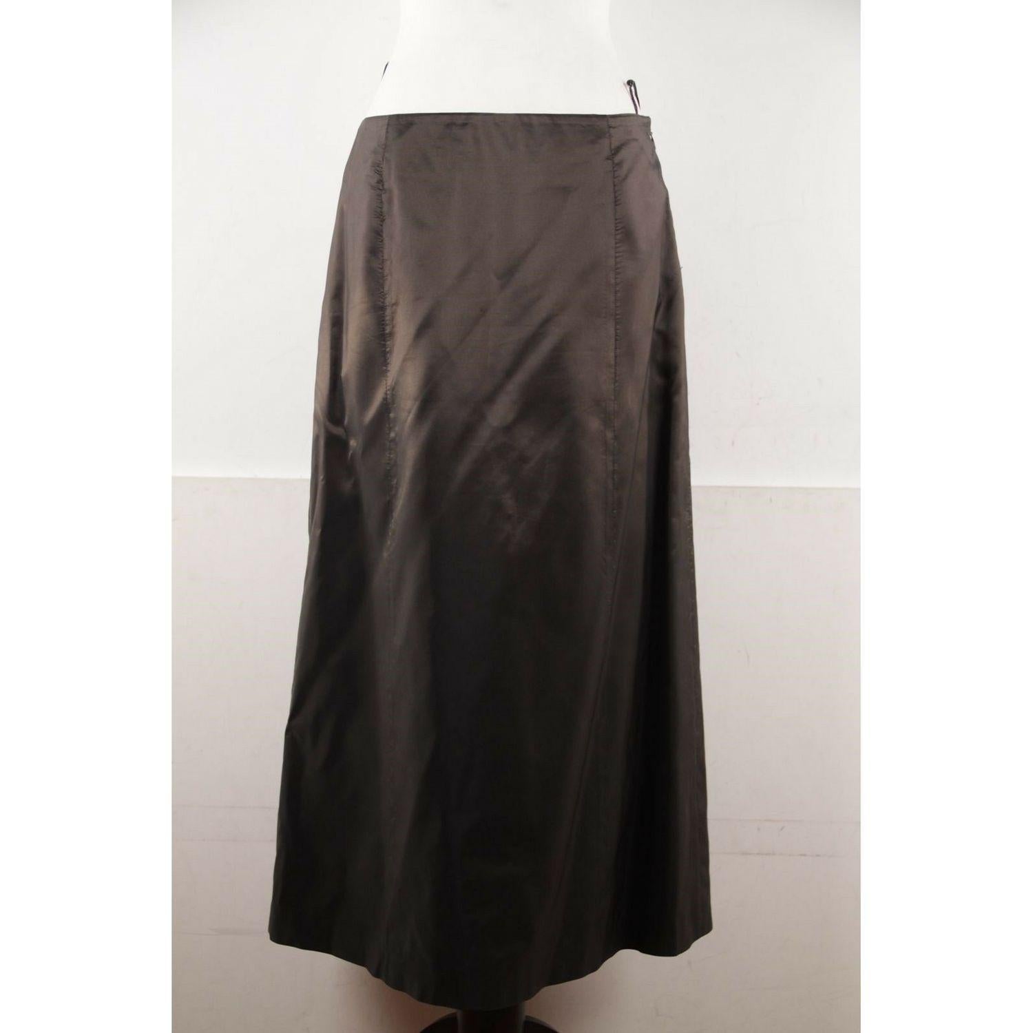 Alberta Ferretti Philosophy by Alberta Ferrett Brown Shirt and Midi Skirt Set Si 5