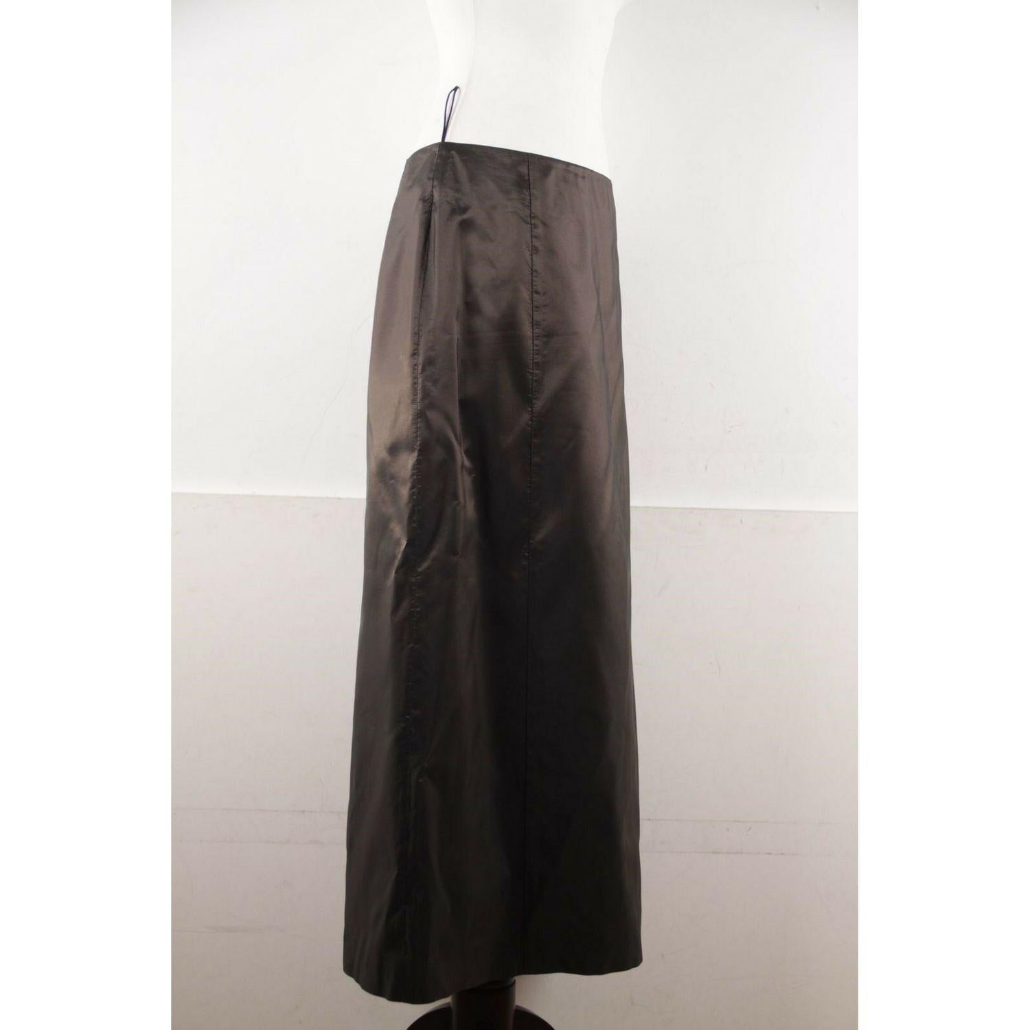 Alberta Ferretti Philosophy by Alberta Ferrett Brown Shirt and Midi Skirt Set Si 3