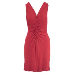 Vestido Midi Rojo Alberta Ferretti -'00s