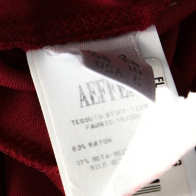 Alberta Ferretti Vestido asimétrico de manga murciélago de punto de seda rojo M Rojo en venta