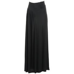 Alberta Ferretti Ruched Stretch Jersey Maxi Skirt IT 44 UK 12