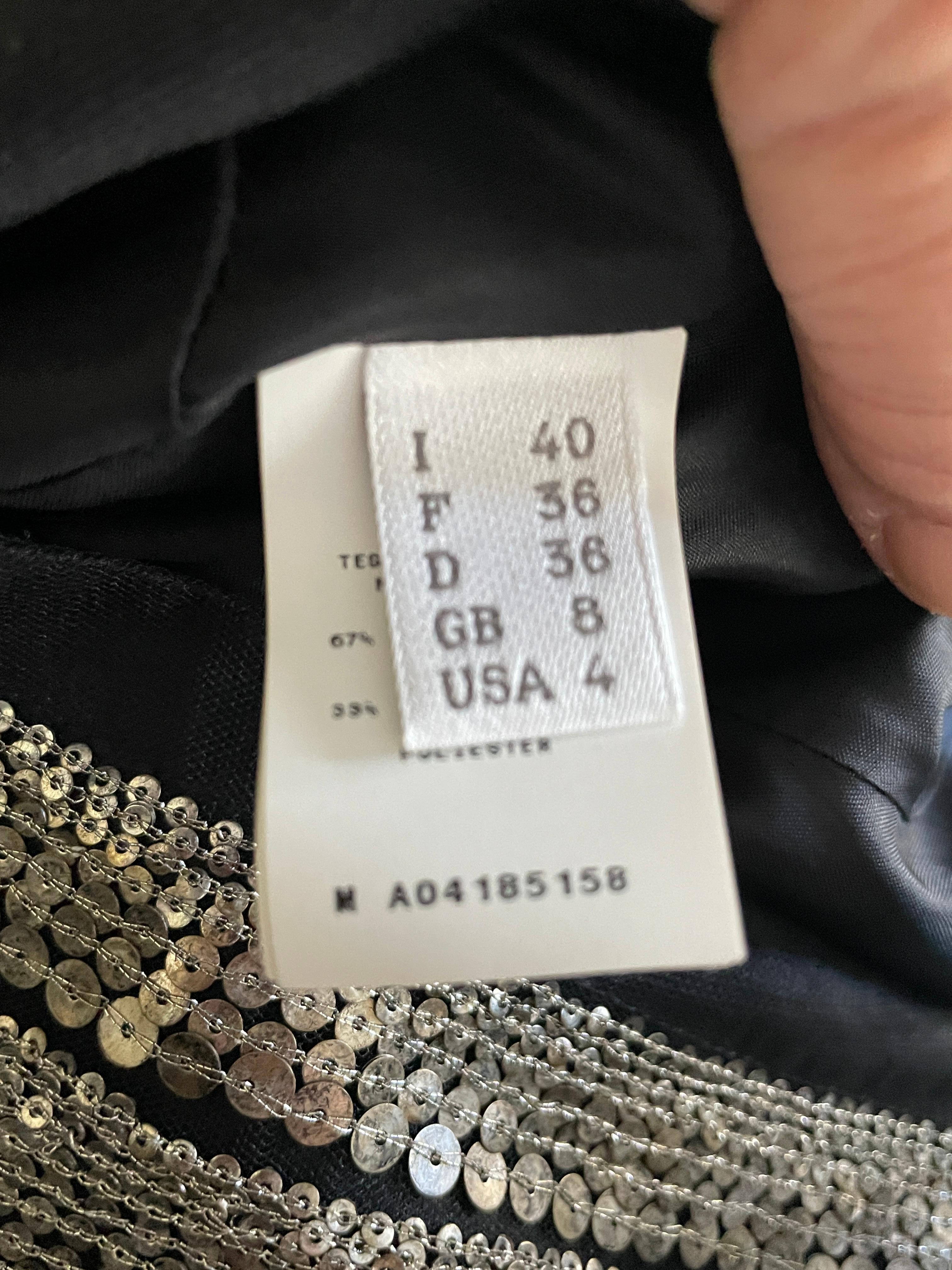 Alberta Ferretti Sequin Embellished  Flapper Style Vintage Dress For Sale 6