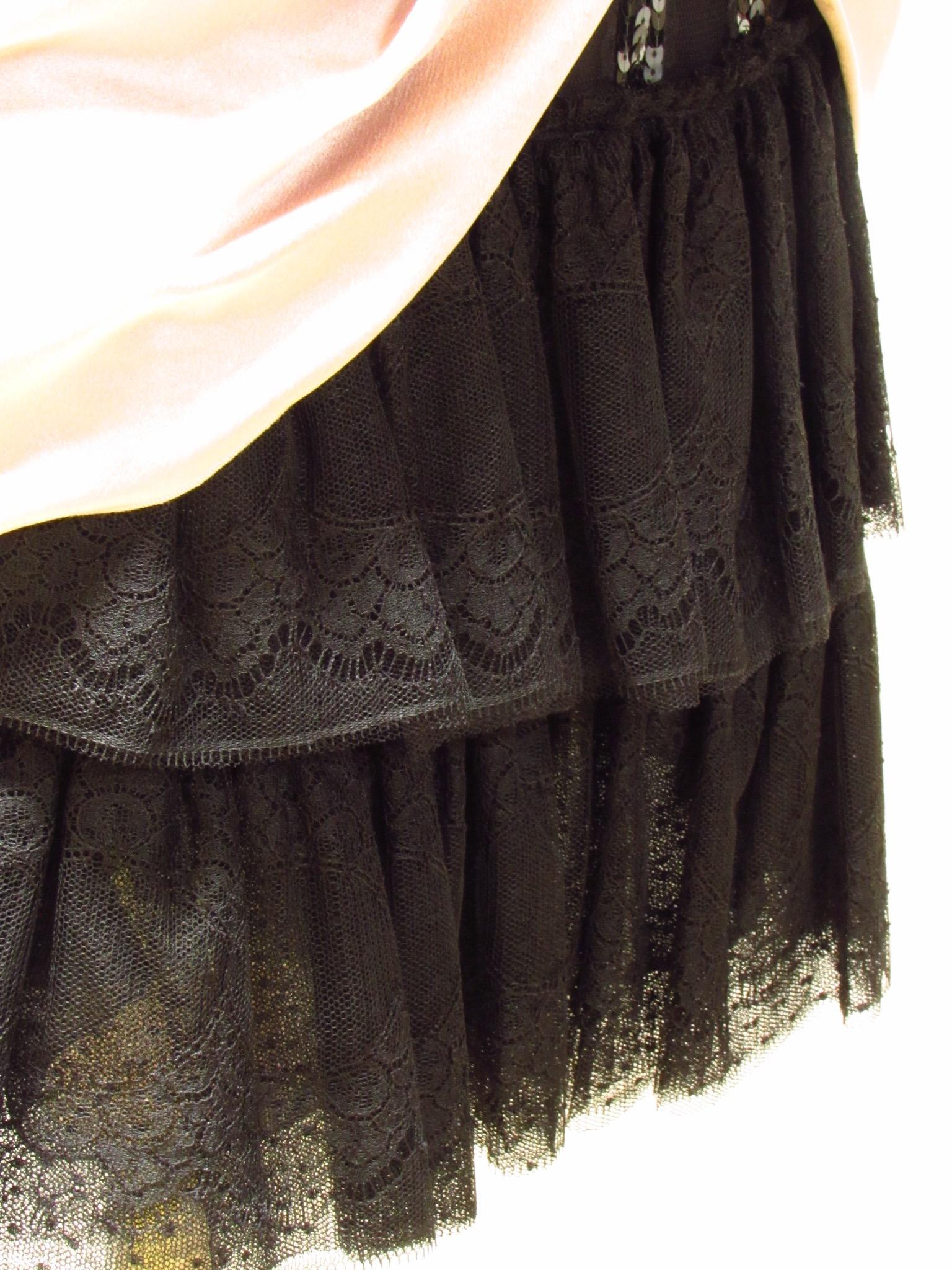 Alberta Ferretti Silk Strapless Dress For Sale 5
