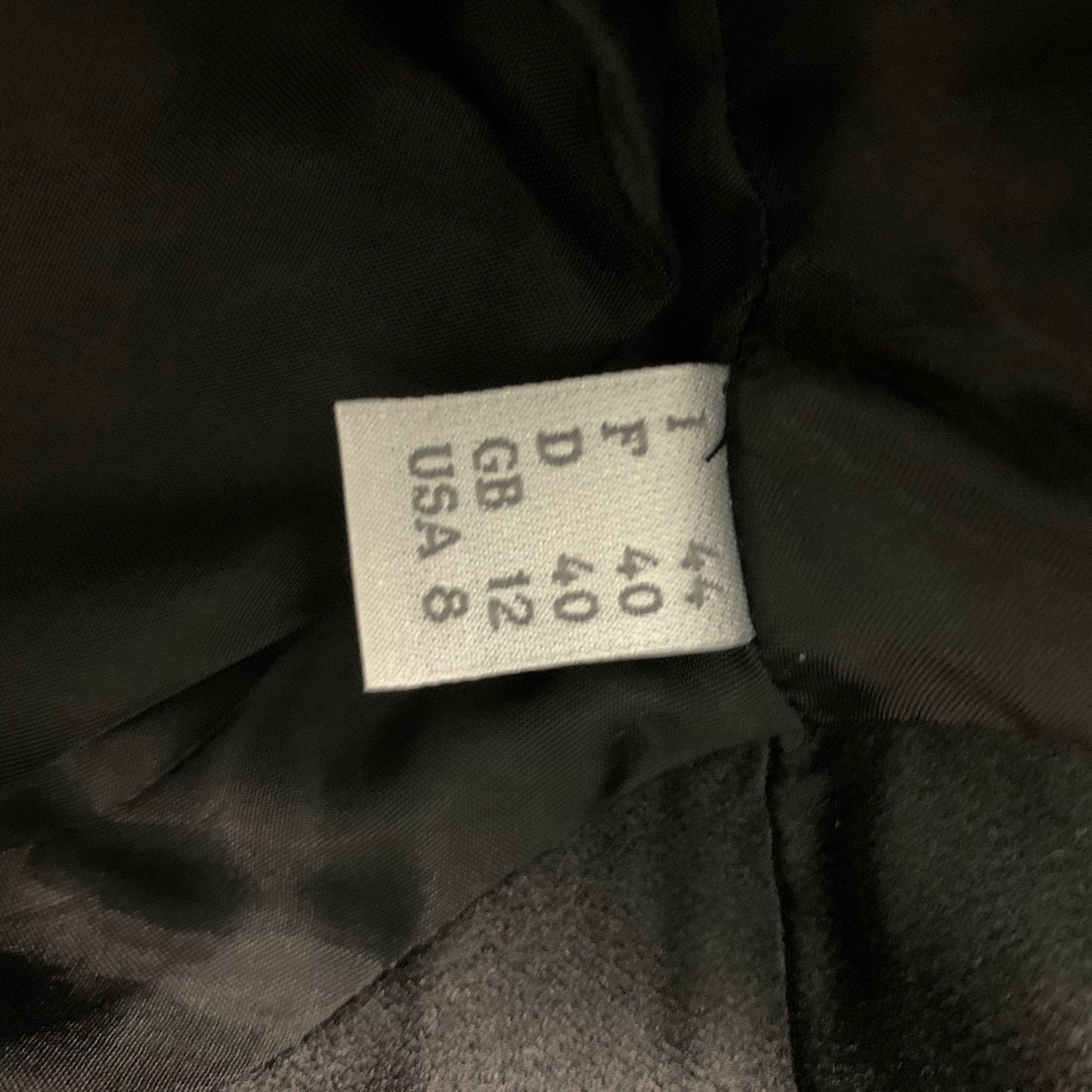 ALBERTA FERRETTI Size 8 Black Rayon Blend Hidden Snaps Jacket For Sale 1