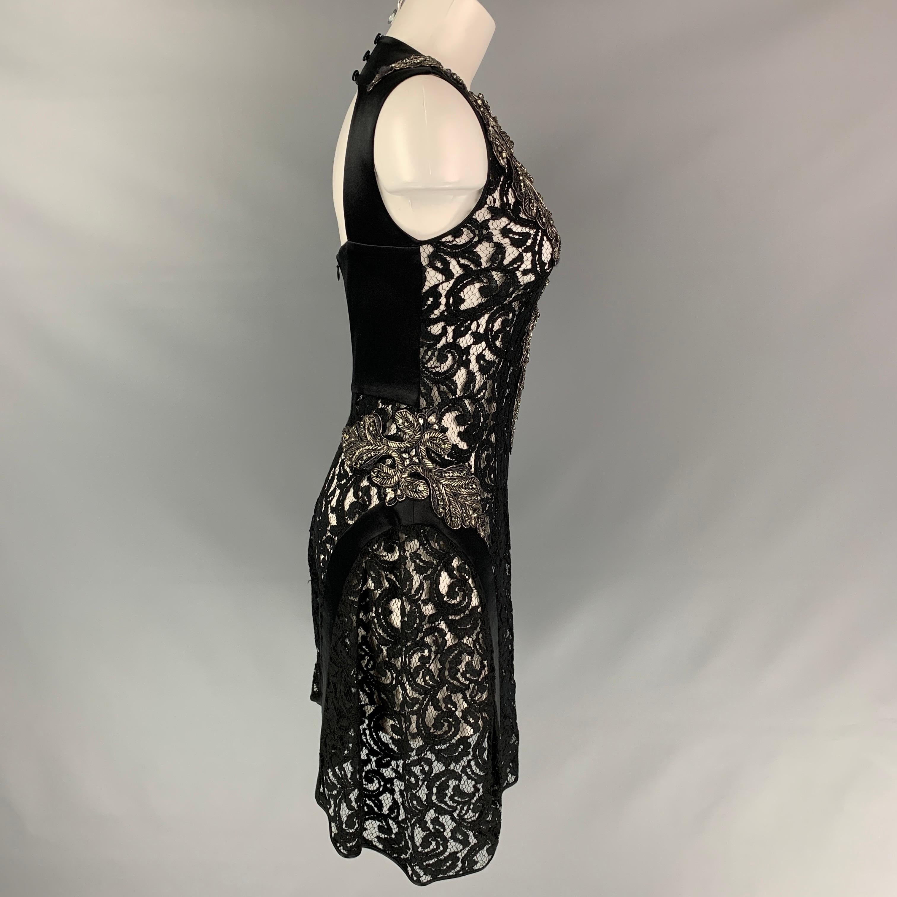 black lace sleeveless dresses