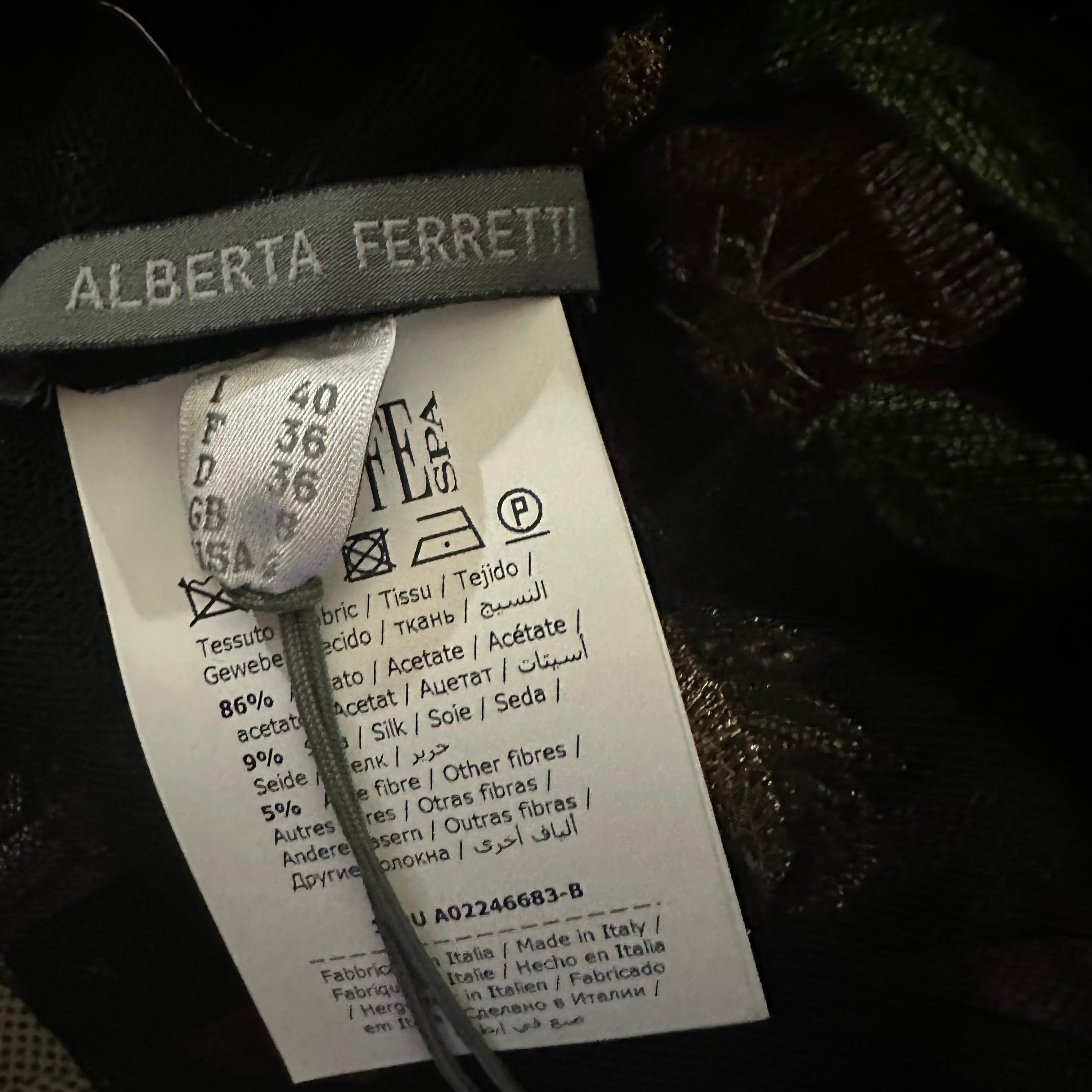 Alberta Ferretti t-shirt in pizzo nuova con cartellino  7