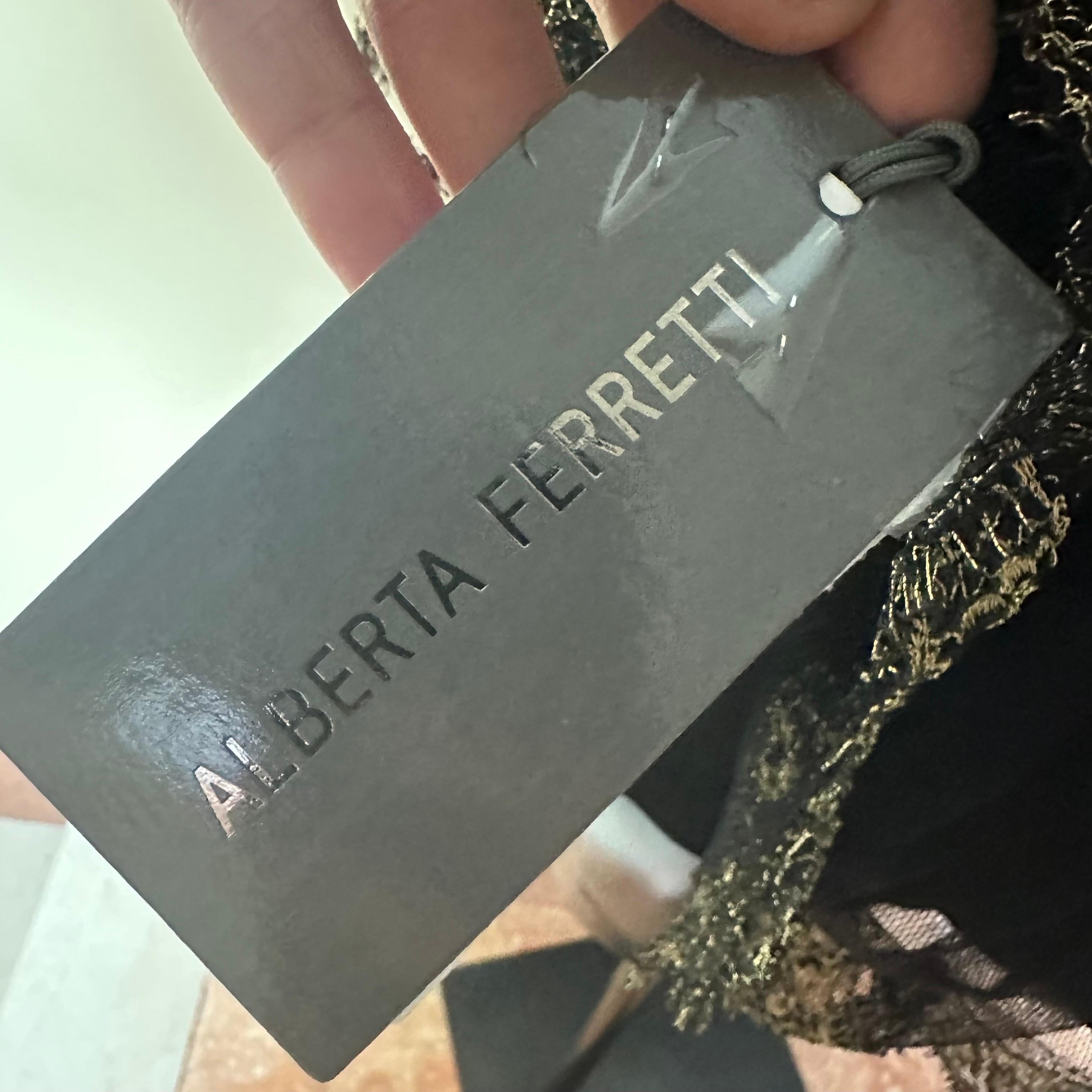 Alberta Ferretti t-shirt in pizzo nuova con cartellino  2