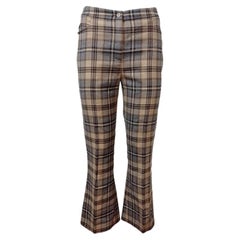 Pantalones de tartán Alberta Ferretti talla 38