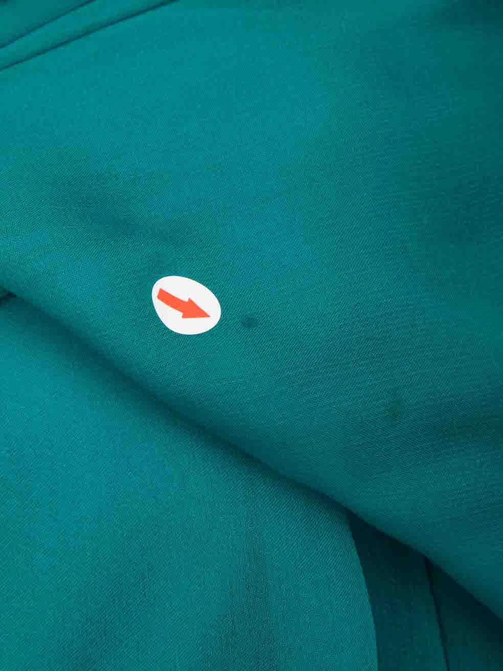 Alberta Ferretti Turquoise Gown & Wrap Scarf Size L 1