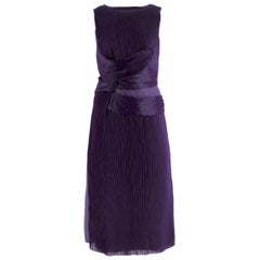  Alberta Ferretti vintage purple silk dress - Size US 6