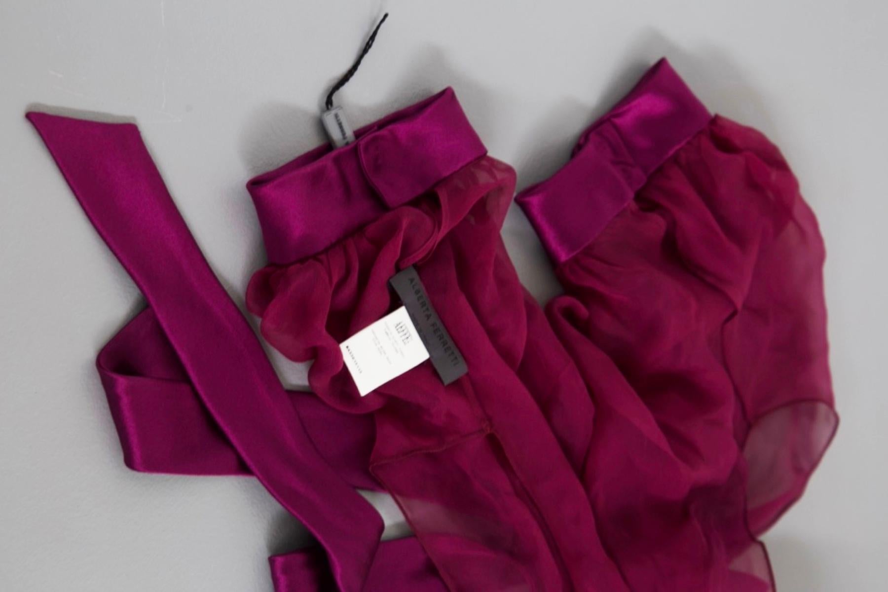 Alberta Ferretti Vintage Purple Sleeve Covers For Sale 3