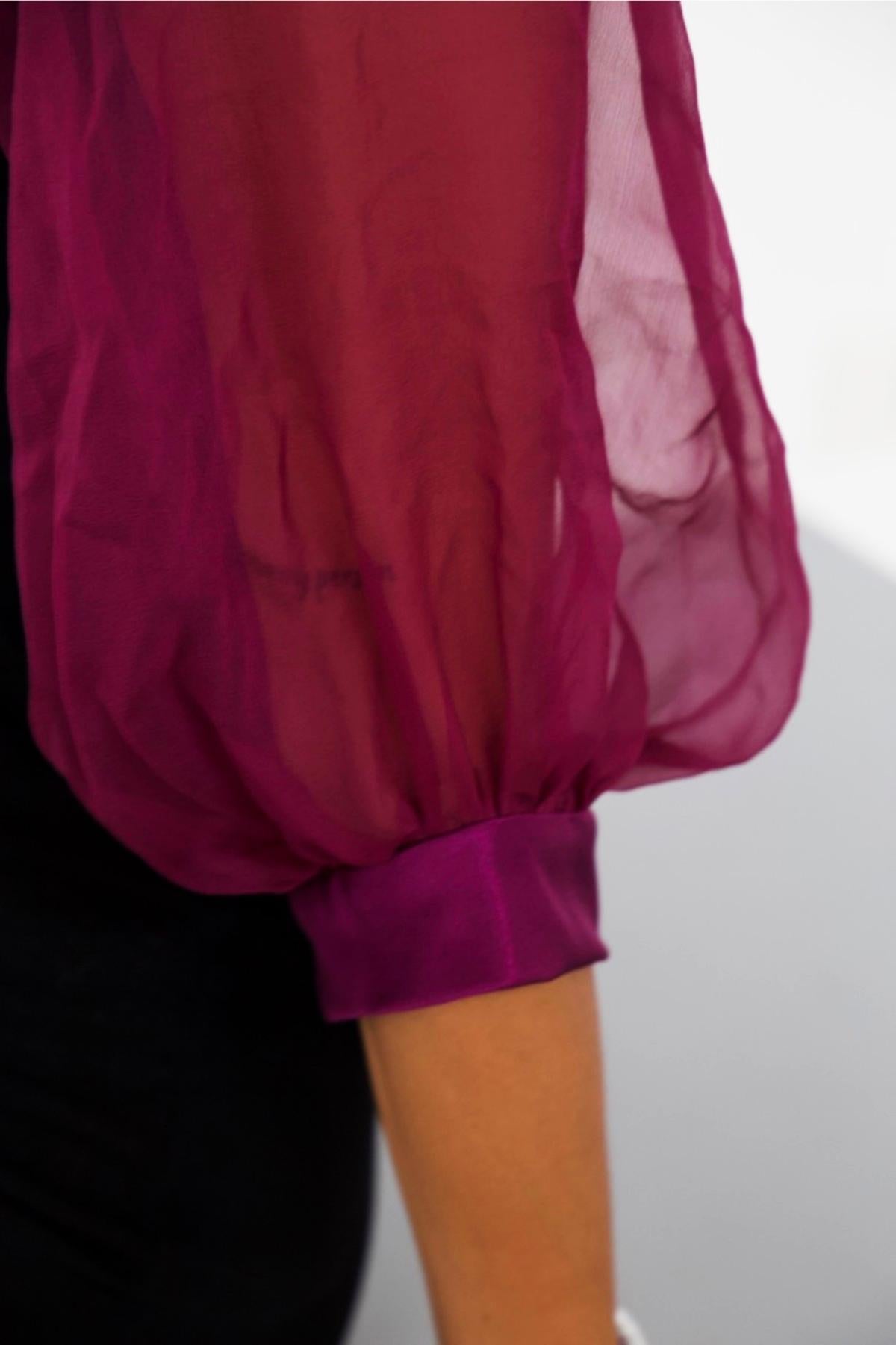 Alberta Ferretti - Couvertures à manches violettes vintage Bon état - En vente à Milano, IT