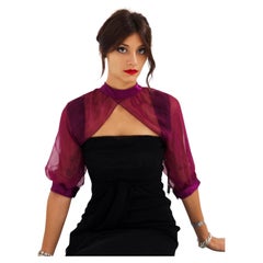 Alberta Ferretti Vintage Purple Sleeve Covers