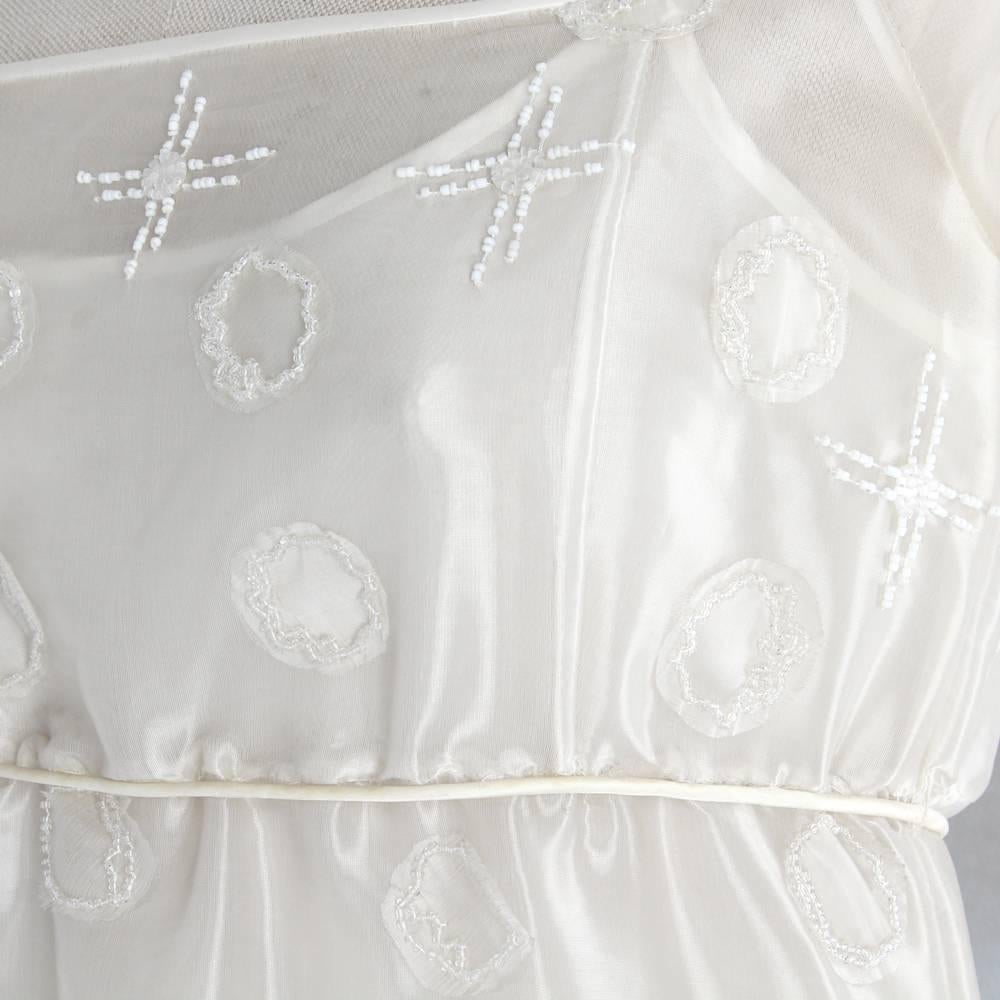 Women's Alberta Ferretti White Silk Vintage Wedding Dress, 2000s