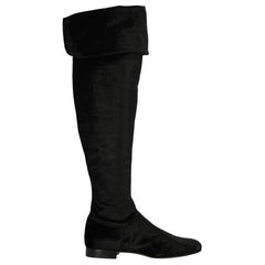 Alberta Ferretti Woman Boots Black Fabric IT 36