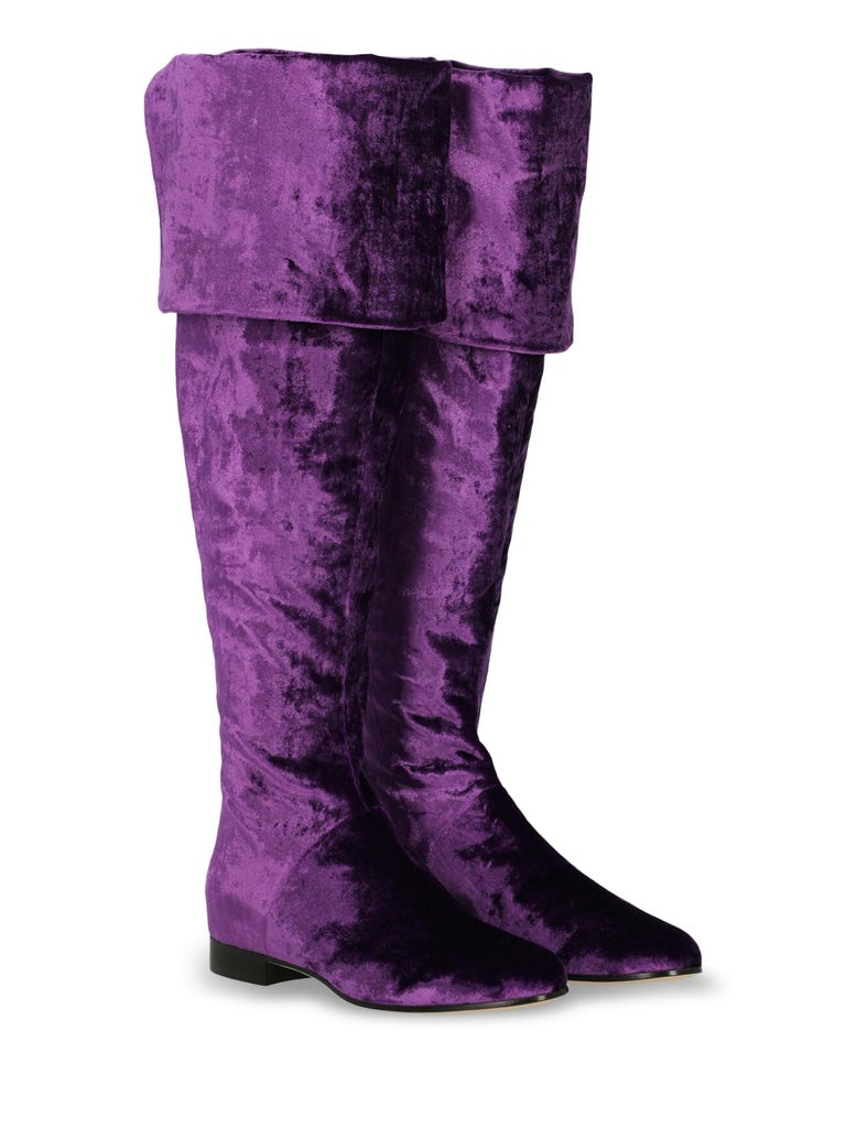 Bottes Alberta Ferretti – Taille 36 (US 6) – Cuir Noir, Neuf Avec Boîte
