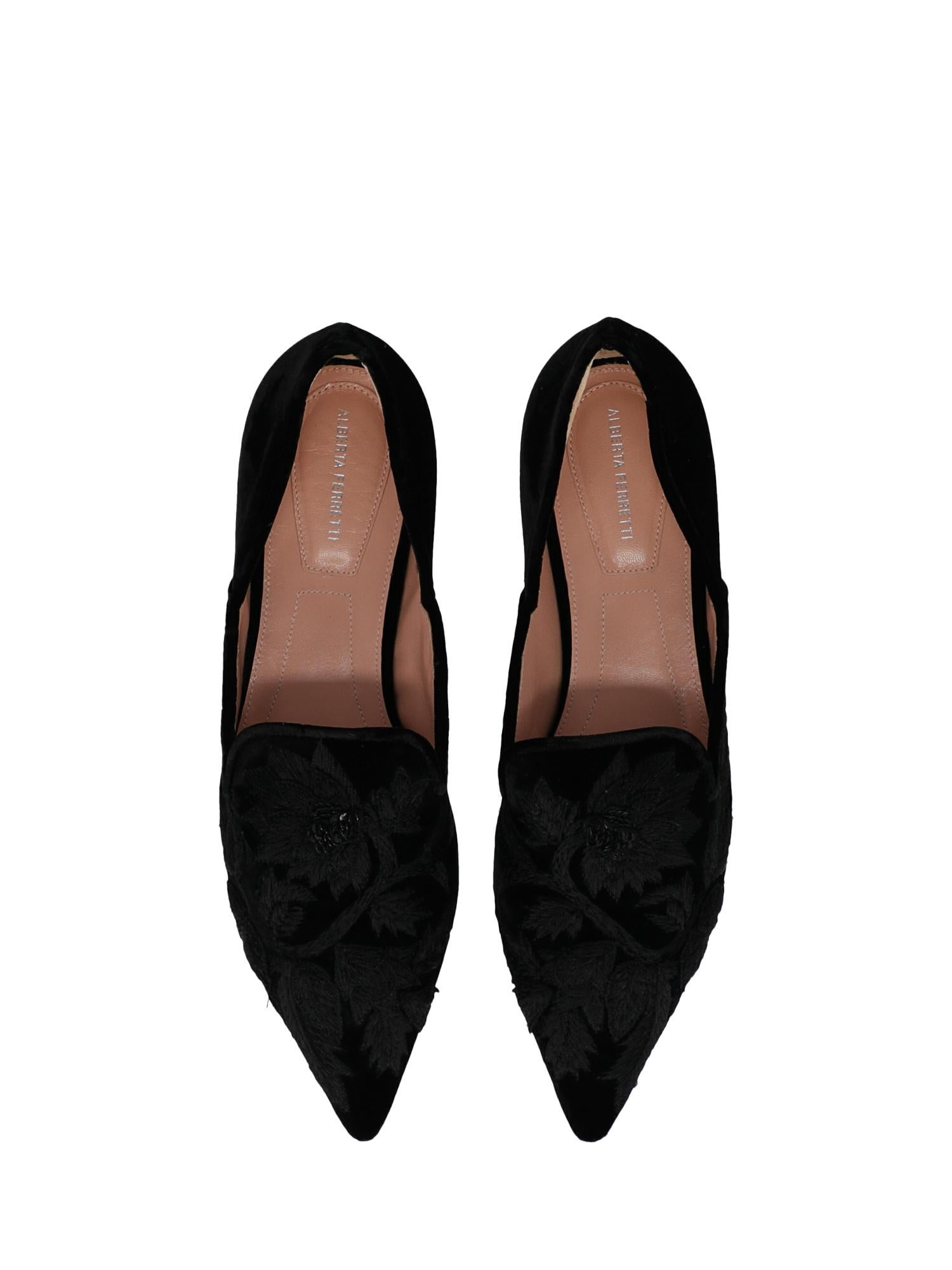 Women's Alberta Ferretti Woman Loafers Black EU 35 For Sale