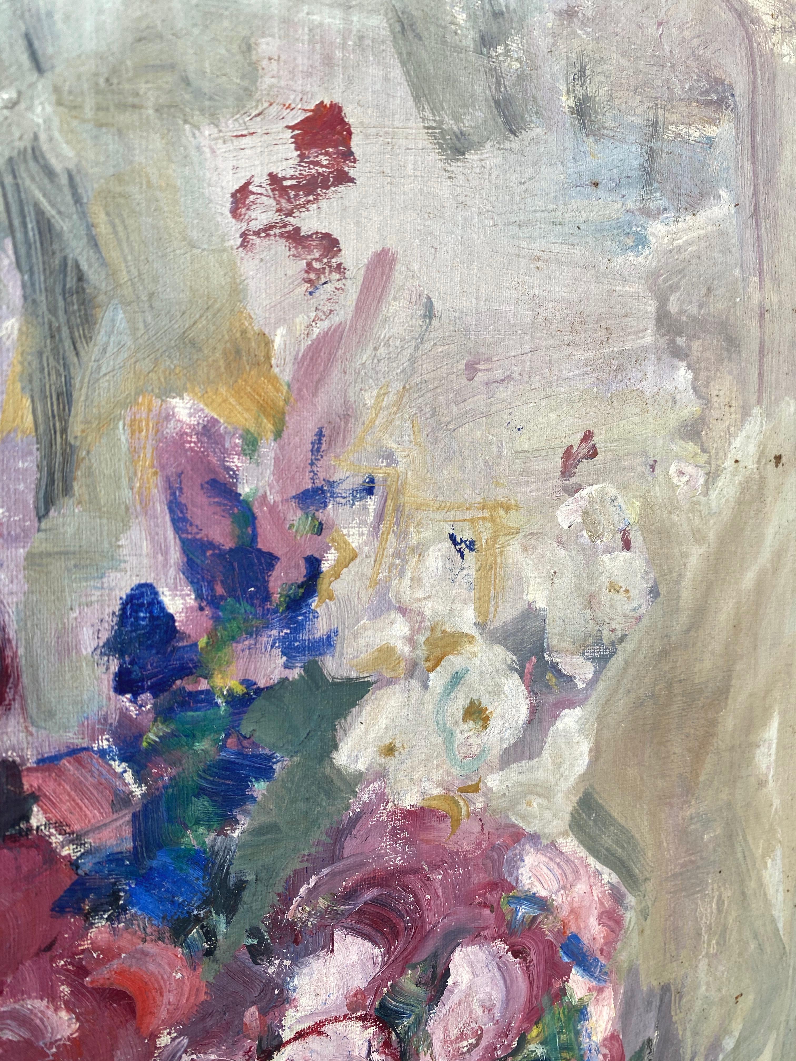 Alberta Kinsey Nature morte aux fleurs Peinture à l'huile impressionniste, années 1920 en vente 9