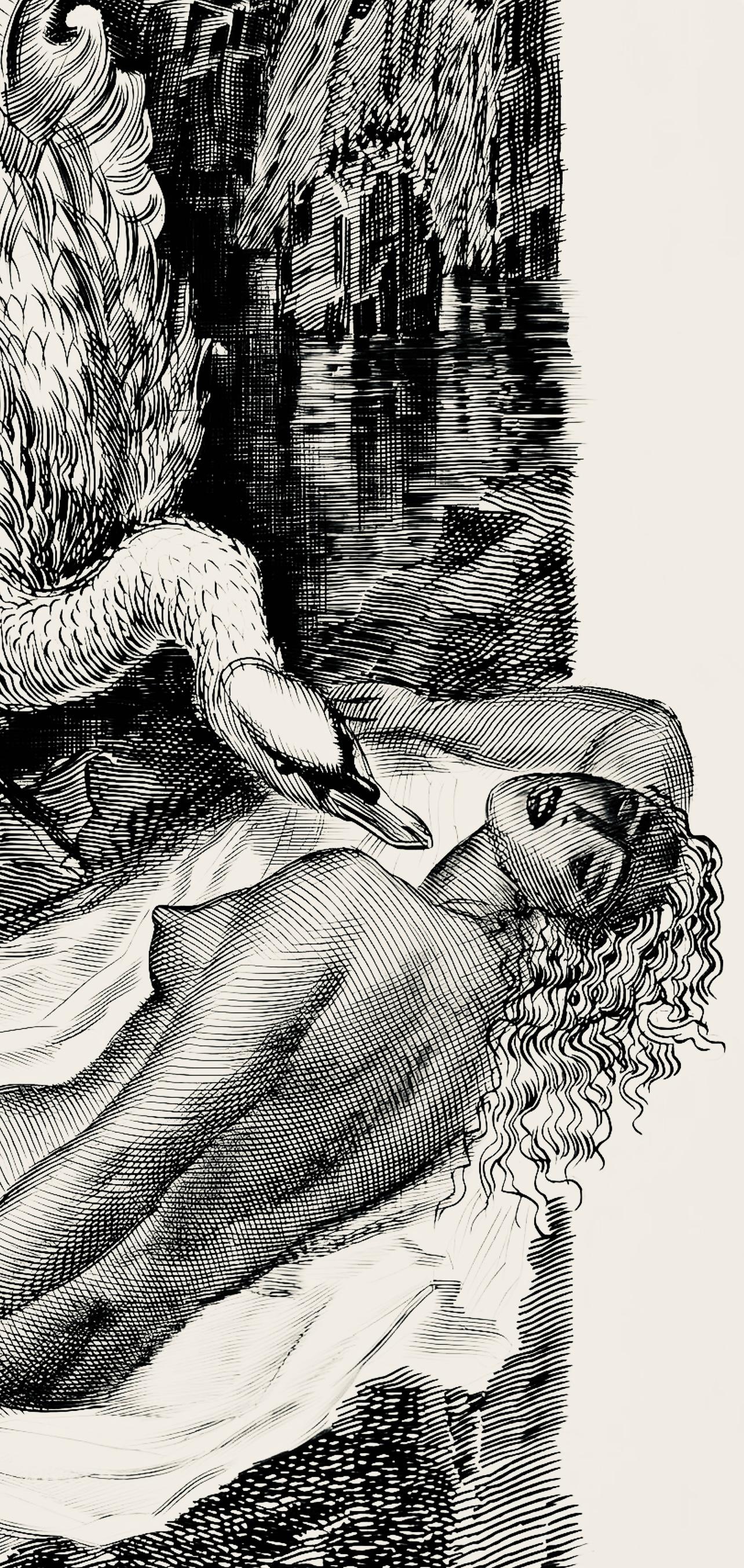 Composition, Portrait de A. Decaris, Albert Decaris For Sale 1