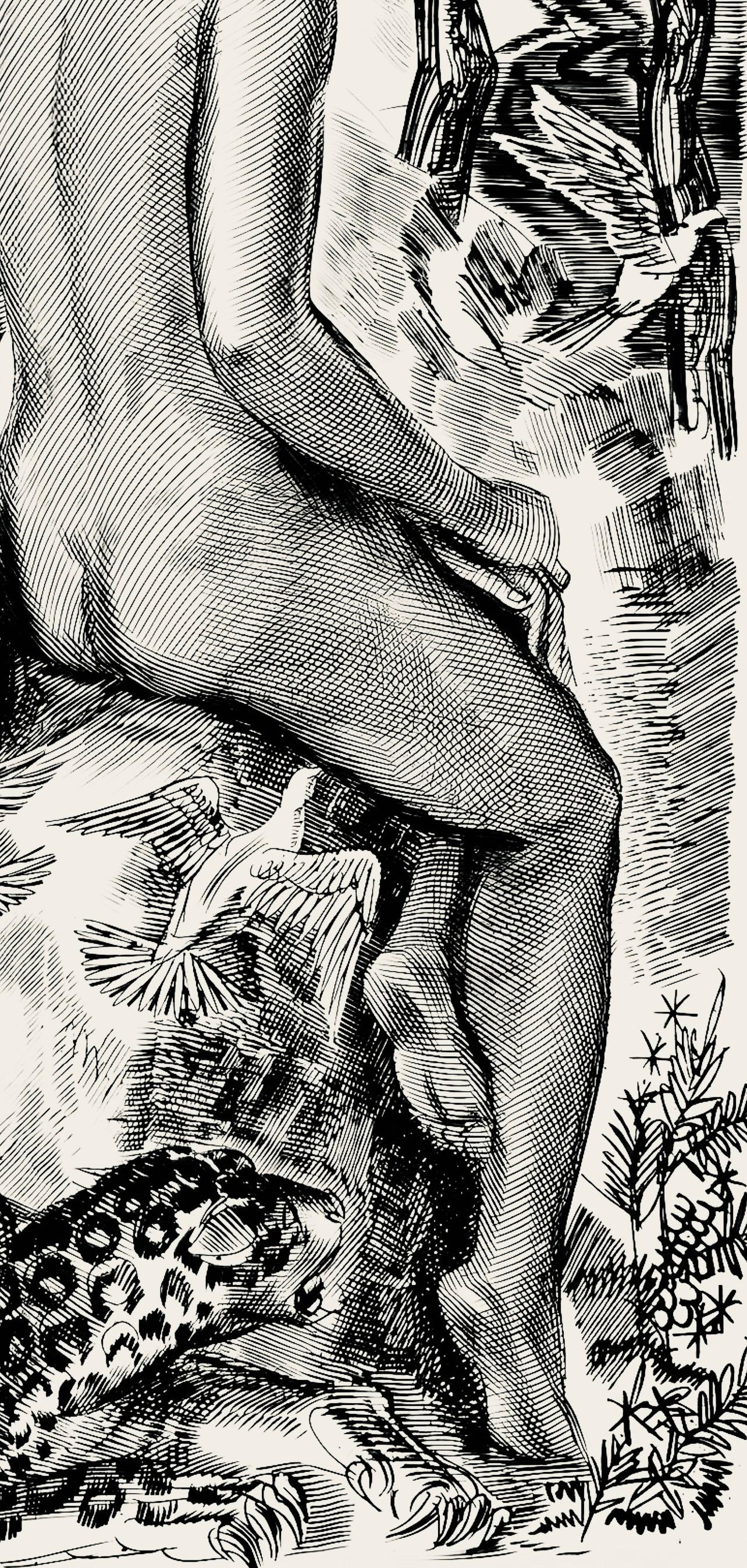 Composizione, Ritratto di A. Decaris, Albert Decaris in vendita 4