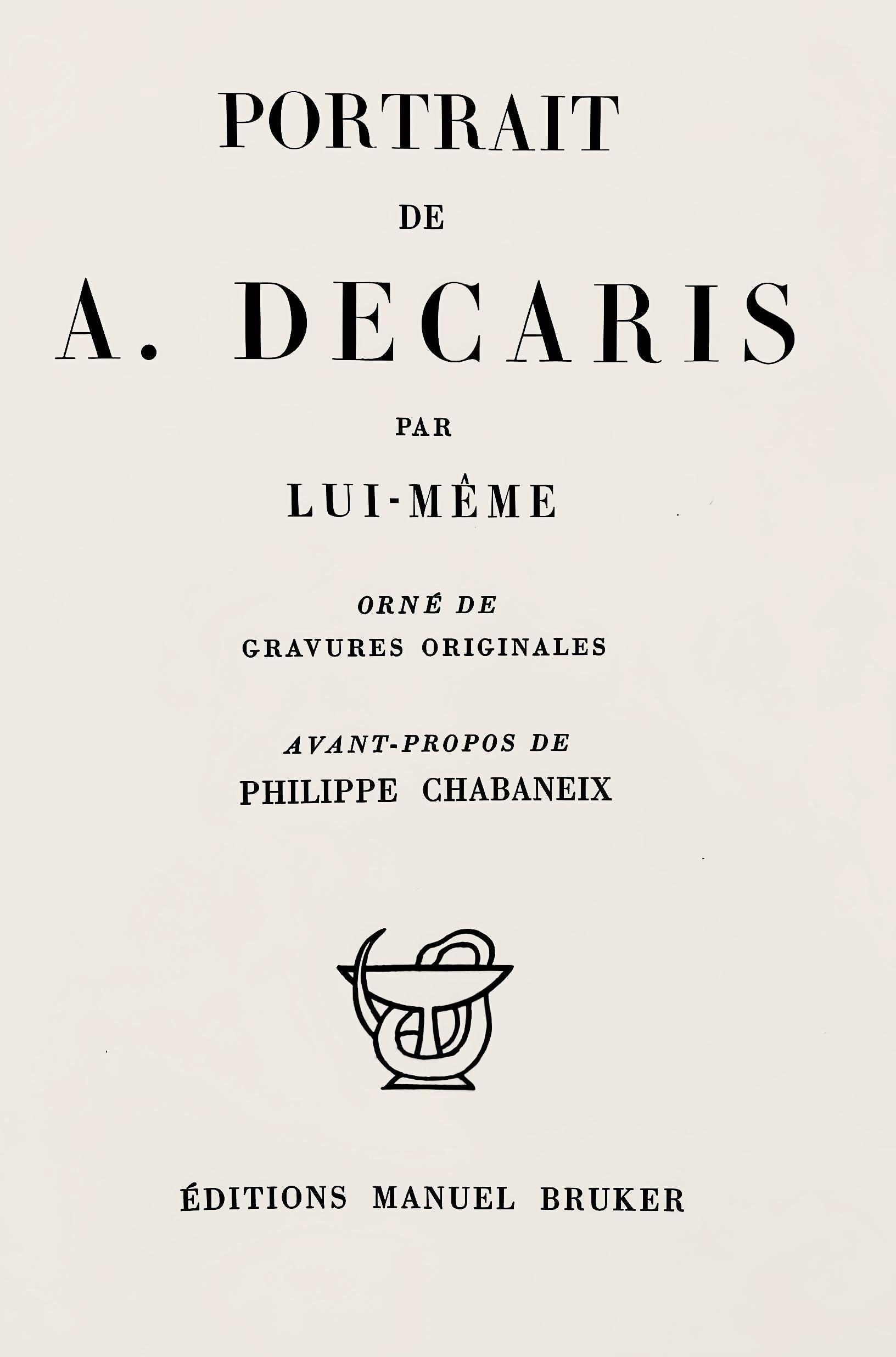 Composition, Portrait de A. Decaris, Albert Decaris For Sale 4