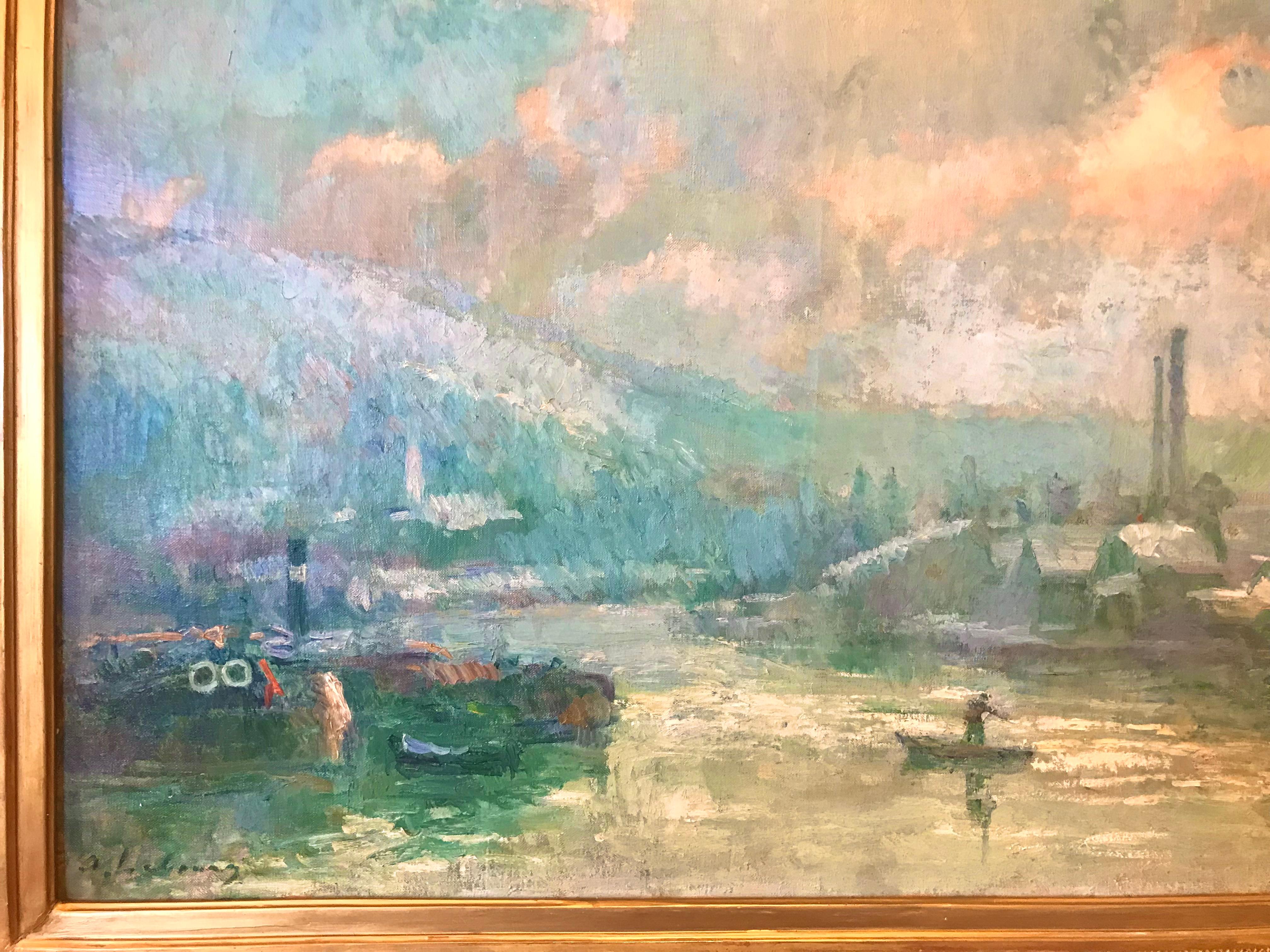 Albert Lebourg: Rouen: La Seine, La Côte Sainte-Catherine, et en venta 3