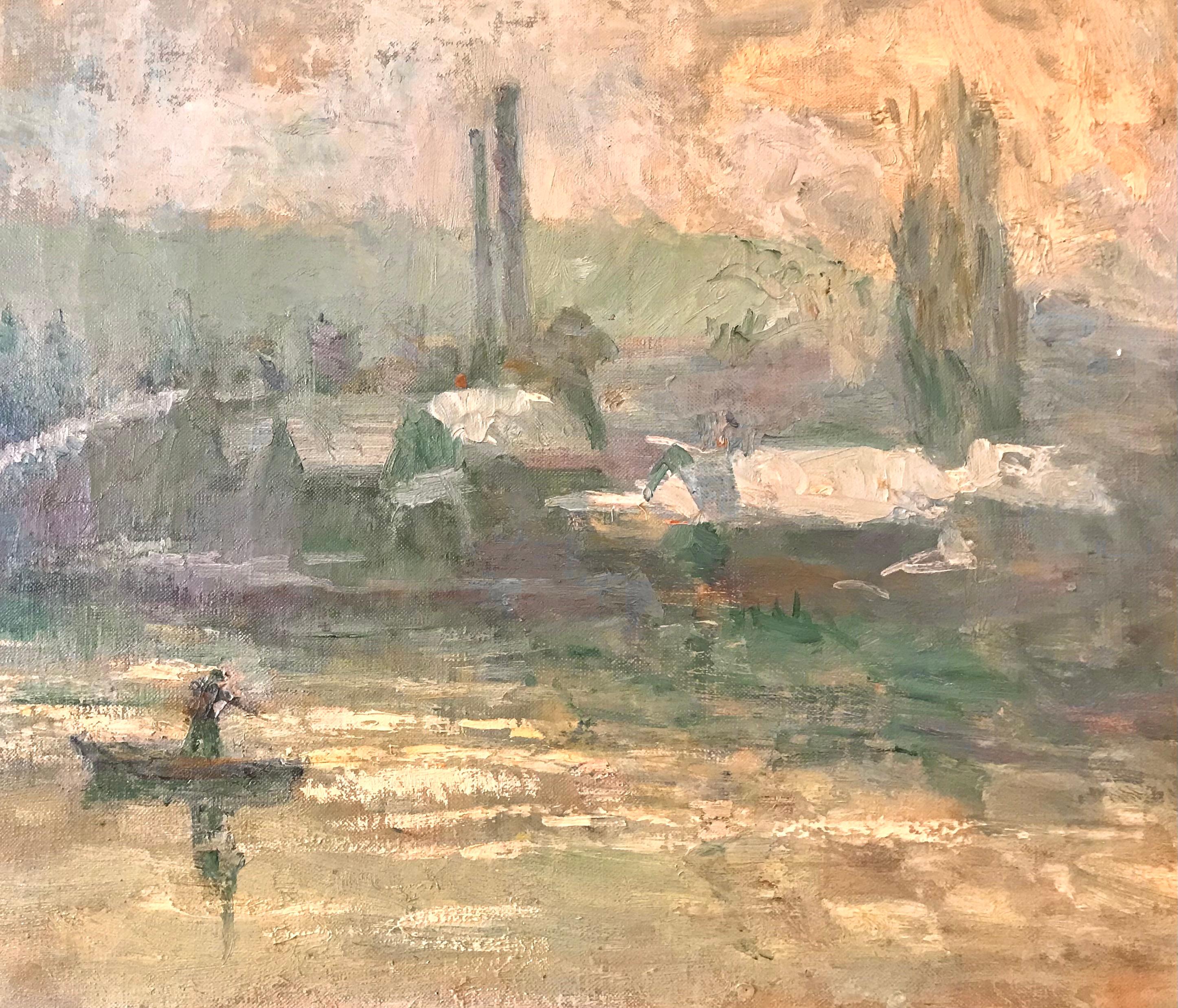 Albert Lebourg: Rouen: La Seine, La Côte Sainte-Catherine, et en venta 4