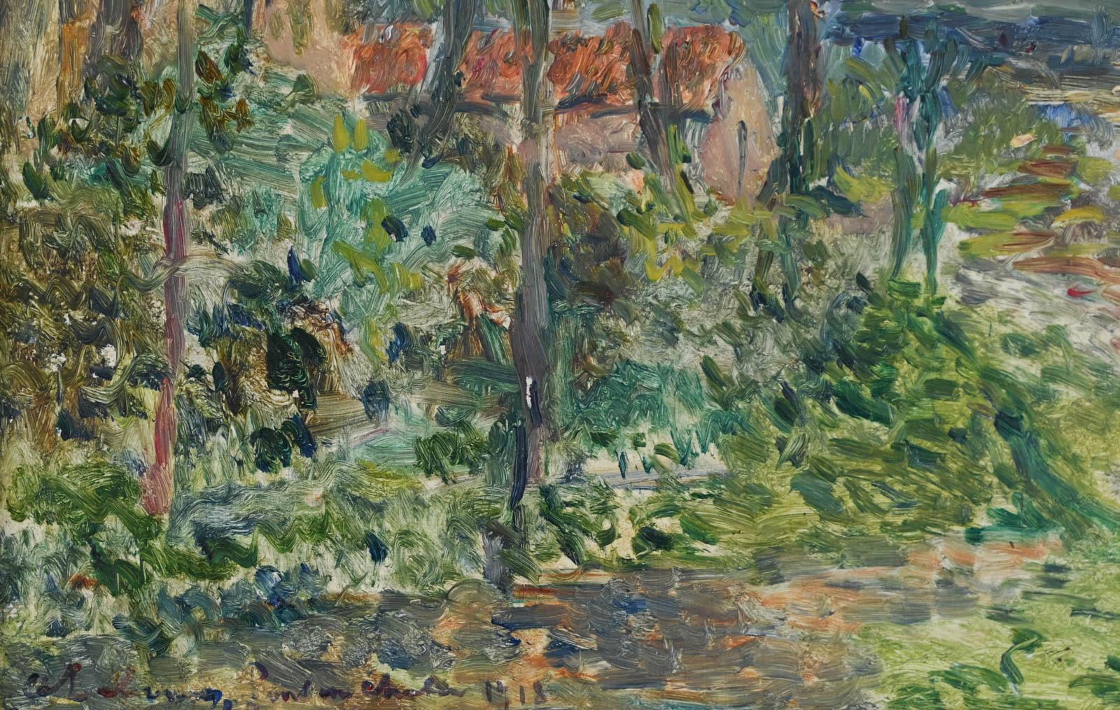 Pont du Château - Impressionist Painting by Albert Lebourg
