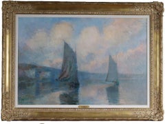Segelboote im Nebel auf der Seine:: 1910