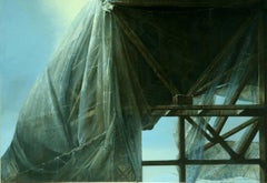 Brooklyn Bridge - Alberto Andreis Acrylic Landscape Painting on Panel