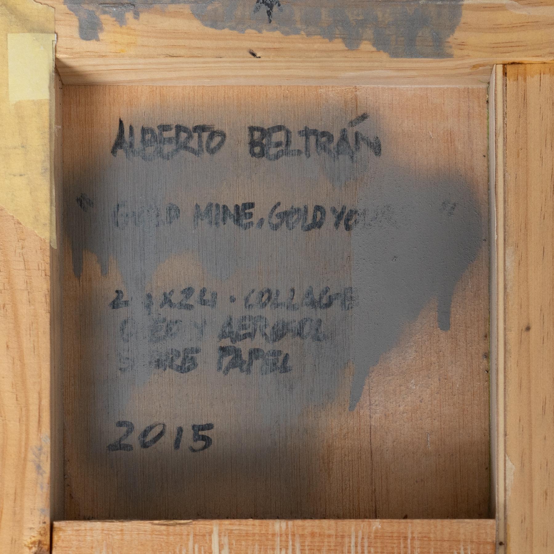 Alberto Beltran Abstraktes Mixed Media-Kunstwerk in Mischtechnik in Farbe, 2015 im Angebot 5