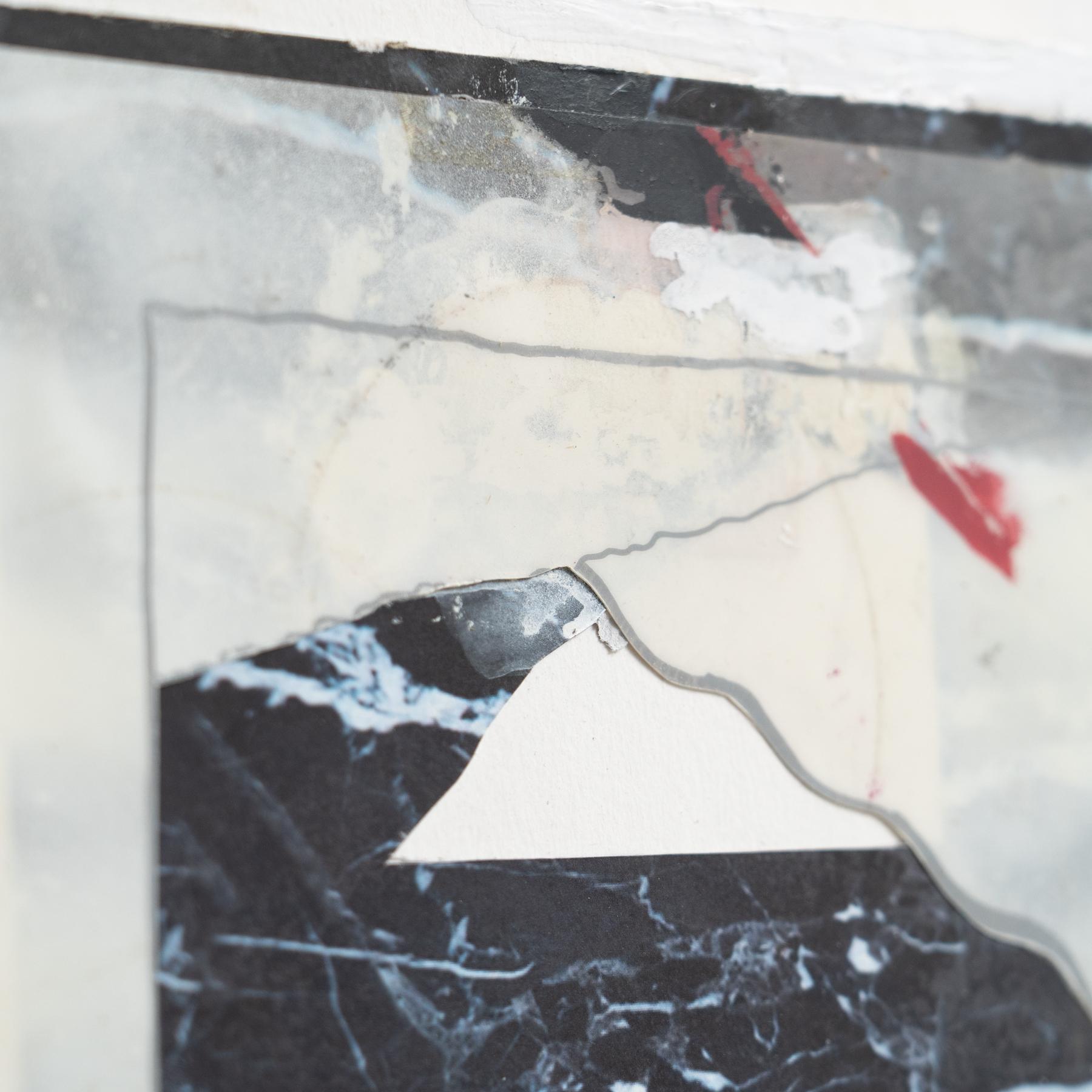 Alberto Beltran Abstraktes Mixed Media-Kunstwerk in Mischtechnik in Farbe, 2015 (Holz) im Angebot