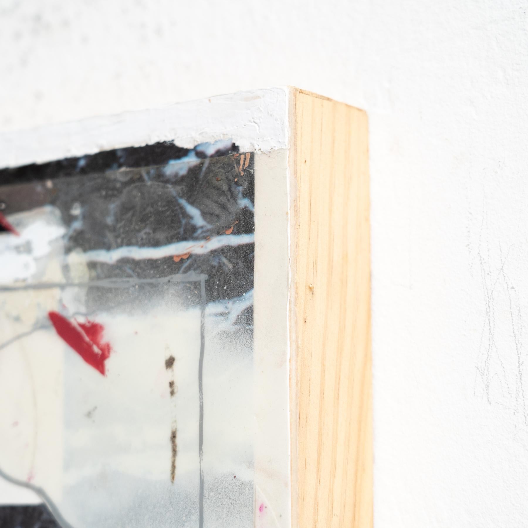 Alberto Beltran Abstraktes Mixed Media-Kunstwerk in Mischtechnik in Farbe, 2015 im Angebot 2